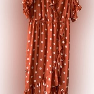 Lauren Conrad plus size polka dot dress